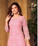 Picture of Comely Pink Straight Cut Salwar Kameez