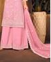 Picture of Comely Pink Straight Cut Salwar Kameez