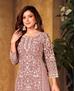 Picture of Radiant Mouve Straight Cut Salwar Kameez