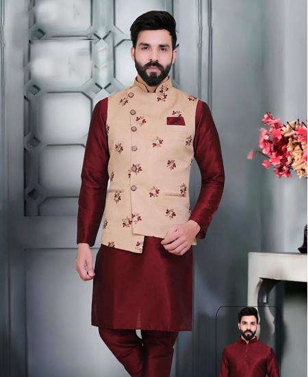 Picture of Good Looking Maroon Kurtas