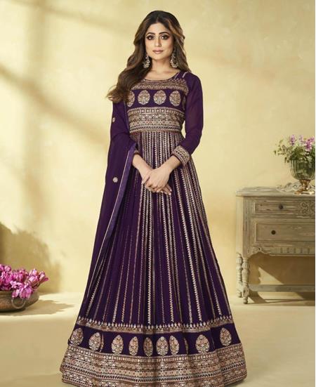 Picture of Taking Wine Anarkali Salwar Kameez