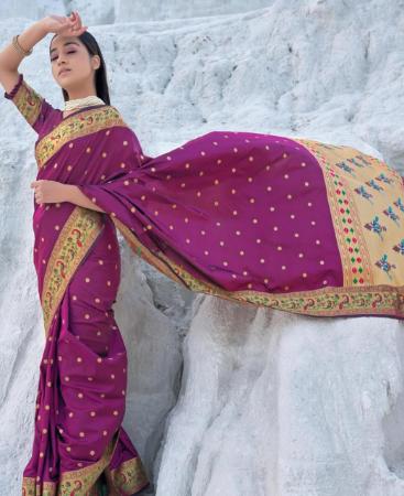 Picture of Splendid Wine Casual Saree