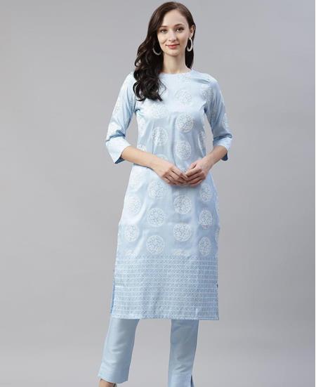 Picture of Pleasing Sky Blue Kurtis & Tunic