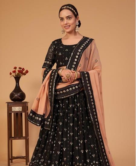 Picture of Amazing Black Lehenga Choli