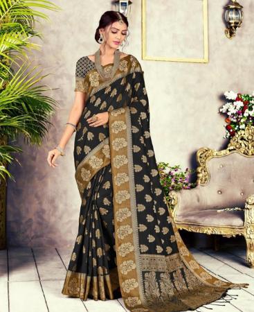 Picture of Admirable Black Casual Saree