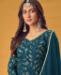 Picture of Excellent Teal Straight Cut Salwar Kameez