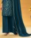 Picture of Excellent Teal Straight Cut Salwar Kameez