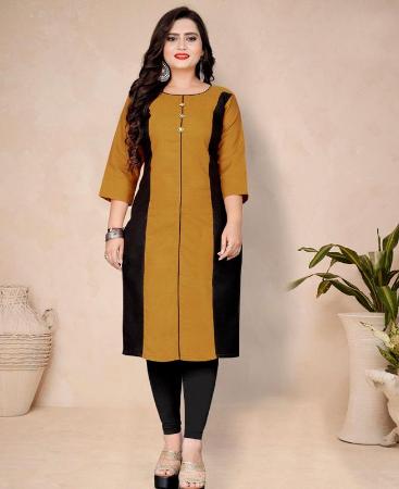 Picture of Well Formed Yellow Kurtis & Tunic