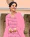 Picture of Delightful Pink Straight Cut Salwar Kameez