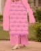 Picture of Delightful Pink Straight Cut Salwar Kameez