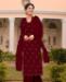 Picture of Enticing Maroon Straight Cut Salwar Kameez