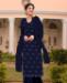 Picture of Alluring Blue Straight Cut Salwar Kameez