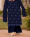 Picture of Alluring Blue Straight Cut Salwar Kameez