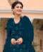 Picture of Elegant Teal Blue Straight Cut Salwar Kameez