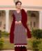 Picture of Shapely Maroon Straight Cut Salwar Kameez