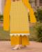 Picture of Shapely Yellow Straight Cut Salwar Kameez