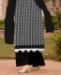 Picture of Pretty Black Straight Cut Salwar Kameez