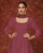 Picture of Delightful Brown Anarkali Salwar Kameez