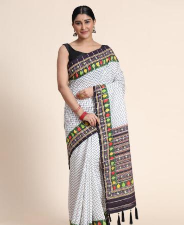 Picture of Ideal White Casual Saree