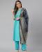 Picture of Graceful Sky Blue Readymade Salwar Kameez