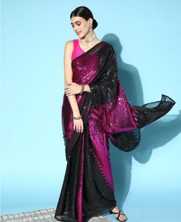 Picture of Amazing Wine Casual Saree