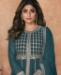 Picture of Splendid Teal Party Wear Salwar Kameez