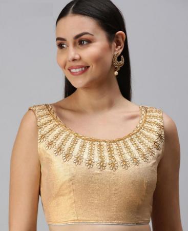 Picture of Beauteous Gold Designer Blouse