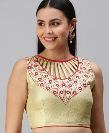 Picture of Delightful Gold Designer Blouse