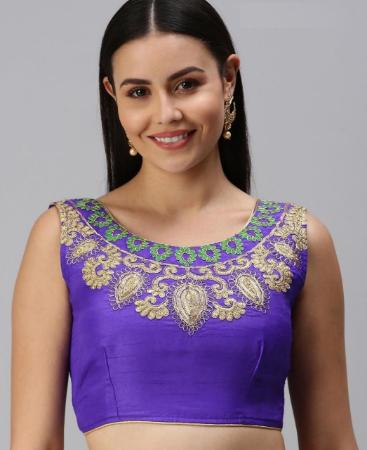 Picture of Ideal Blue Designer Blouse