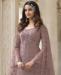 Picture of Elegant Coffee Straight Cut Salwar Kameez