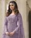 Picture of Resplendent Purple Straight Cut Salwar Kameez