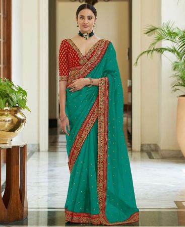 Picture of Enticing Rama Casual Saree