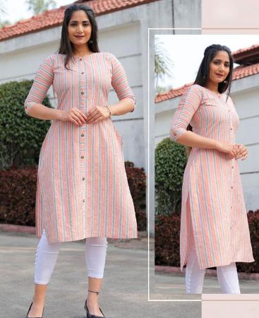 Picture of Sightly Peach Kurtis & Tunic