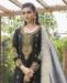 Picture of Fine Black Straight Cut Salwar Kameez