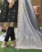 Picture of Fine Black Straight Cut Salwar Kameez