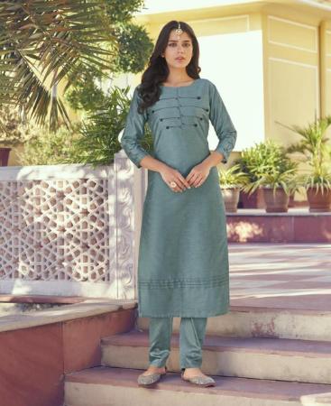 Picture of Admirable Teal Blue Kurtis & Tunic