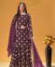 Picture of Radiant Wine Straight Cut Salwar Kameez