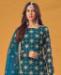 Picture of Elegant Blue Straight Cut Salwar Kameez