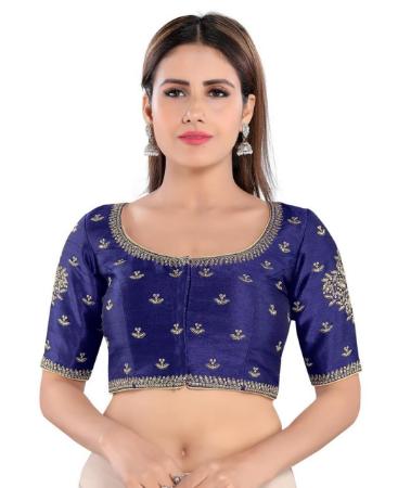 Picture of Excellent Navy Blue Designer Blouse