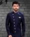 Picture of Elegant Navy Blue Indo Western