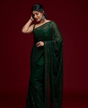 Picture of Charming Green Casual Saree