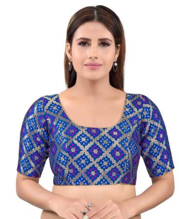 Picture of Ideal Royal Blue Designer Blouse