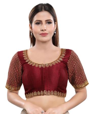 Picture of Enticing Dark Maroon Designer Blouse