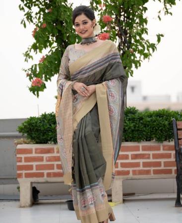 Picture of Amazing Grey Casual Saree