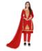 Picture of Enticing Red Straight Cut Salwar Kameez