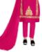 Picture of Good Looking Pink Straight Cut Salwar Kameez