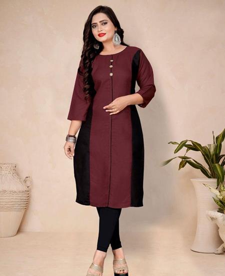 Picture of Statuesque Brown Kurtis & Tunic