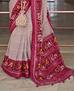 Picture of Taking Off White & Magenta Fashion Saree