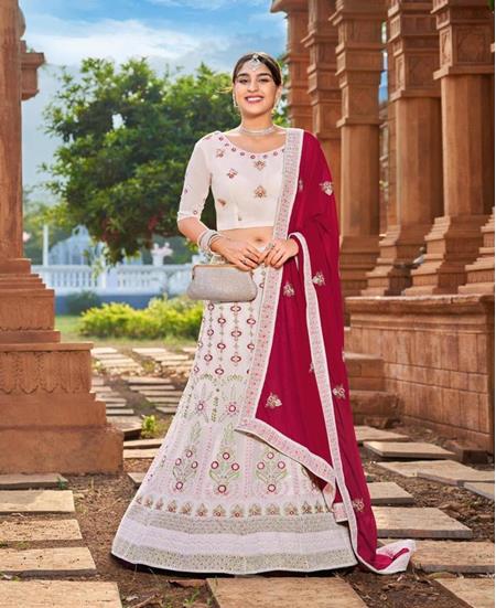 Picture of Taking White Lehenga Choli