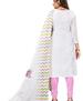 Picture of Bewitching White Cotton Salwar Kameez